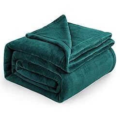 Bedsure Fleece Blankets King Size Emerald Green