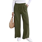 COCOMARTS Women Pants Wide Leg High Waist Palazzo Pants Casual Loose Flowy Lounge Pant Boho 2026 Vacation Outfits with Pocket