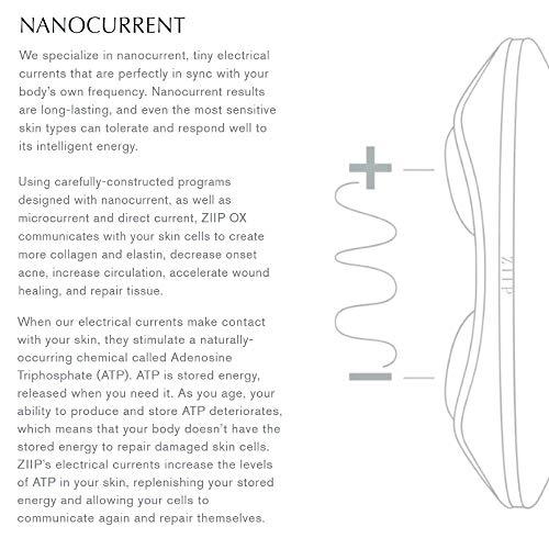 ZIIP Beauty Nanocurrent And Microcurrent At-Home Facial Device for Lifting, Sculpting, and Skin Tightening, Wrinkles, Pigment, and Acne, Patented and Portable, Kit, Conductive Gel, Charger, & Bag 8 ZIIP Beauty Nanocurrent And Microcurrent At-Home Facial Device for Lifting, Sculpting, and Skin Tightening, Wrinkles, Pigment, and Acne, Patented and Portable, Kit, Conductive Gel, Charger, & Bag
