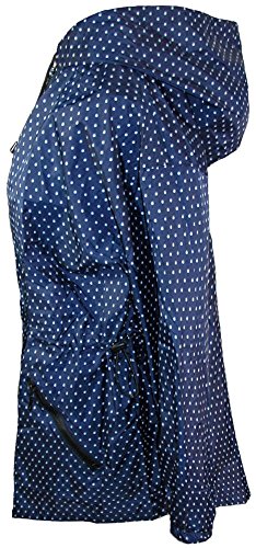 ShedRain Packable Anorak Jacket Lightweight BITTY DOT Blue, Large / X-Large - Thumbnail 2