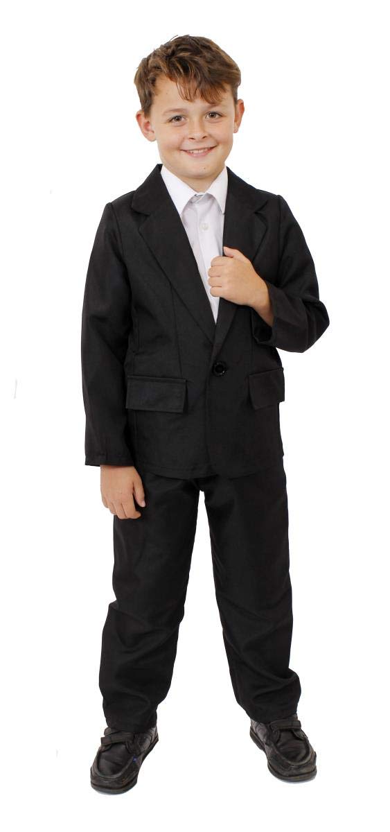 Child's Black Suit Costume - XLarge - Black Jacket and Matching Trousers - Perfect for Any Fancy Dress โ image 1