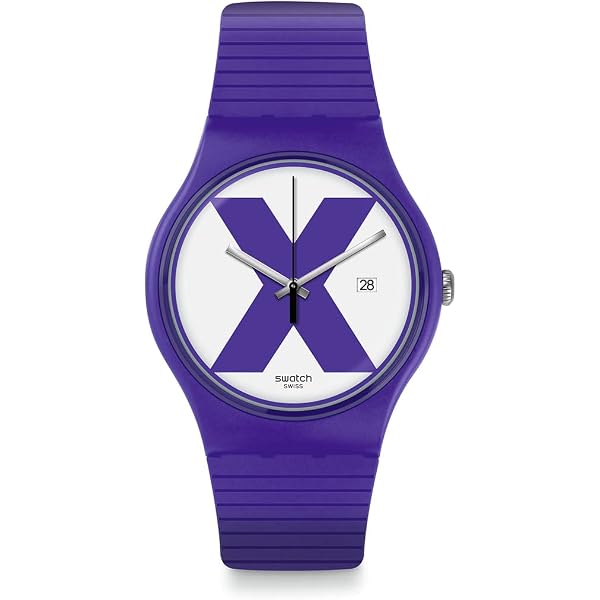 Swatch XX-Rated RED Silicone Strap, 12 Casual Watch White : Amazon