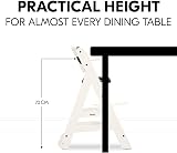 hauck Beta+ White Wooden High Chair Set 6 Months to 90 kg with Wheels view 4