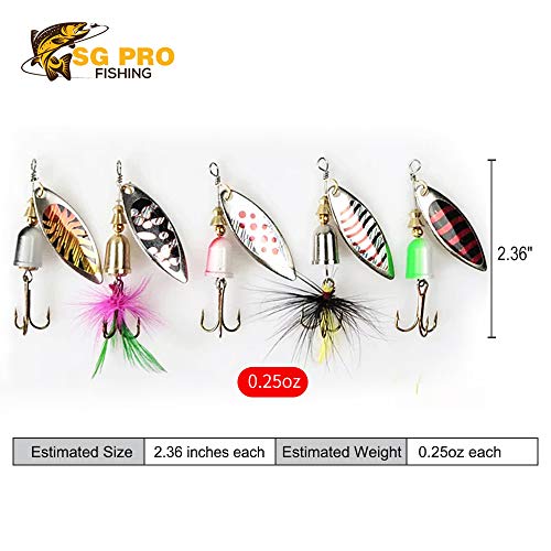 Angelköder, Spinnköder, 10 Stück, mit Angelzubehör, Stahlkopf-Köder, Barsch, Forelle, Lachs, Hartmetall, Spinnköder-Set – Bild 6
