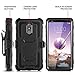 uu for LG Stylo 5/5+/5V/5X/LG Stylo 5 Plus Phone Case Built-in[Full Coverage Screen Protector] with Belt Clip[Kickstand] Full Body Heavy Duty Sturdy Swivel Belt Clip Holster Case,Black