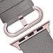 Fullmosa Leather Bands Compatible with Apple Watch Band 41mm 40mm 38mm 42mm for Women Men, Top Grain Genuine Leather Strap for iWatch Ultra 2/Ultra/10/9/8/7/6/5/4/3/2/1/SE2/SE,Grizzly/Rose Pink