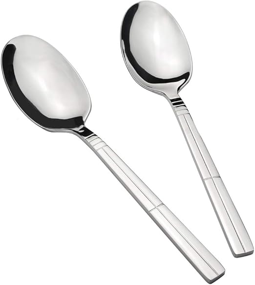 Eudokky 6 Pieces Large Serving Spoon, Table Spoons for Serving, 9.45