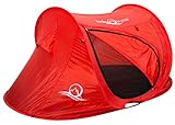 Lucky Bums Quick and Portable Camp Tent, Red