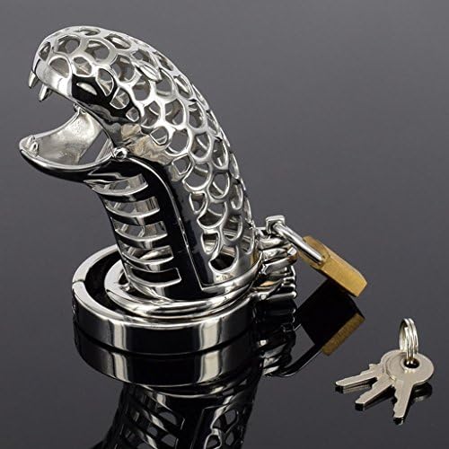 ABCD1 38MM Ring Lockable Cage Stainless Steel Belt for Men