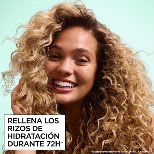 Fructis Método Rizos Champú con Ácido Hialurónico y Karité, 200ml