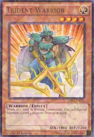 Yu-Gi-Oh! - Trident Warrior (BP03-EN075) - Battle Pack 3: Monster League - 1st Edition - Shatterfoil