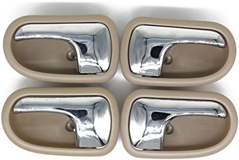 4Pcs/Lot Front Rear Left Right Inside Interior Door Beige handle for Mazda PROTEGE 323 1995-2003 Ford Tierra 1999-2003