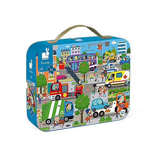 Janod 36 Piece City Life Jigsaw Puzzle - Ages 4+ - J02659