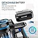 Cordless Vacuum, GOOVI Stick Vacuum Cleaner, 10KPa Powerful Cleaning Lightweight 2 in 1 Handheld Vacuum with Rechargeable Lithium Ion Battery and LED Brush