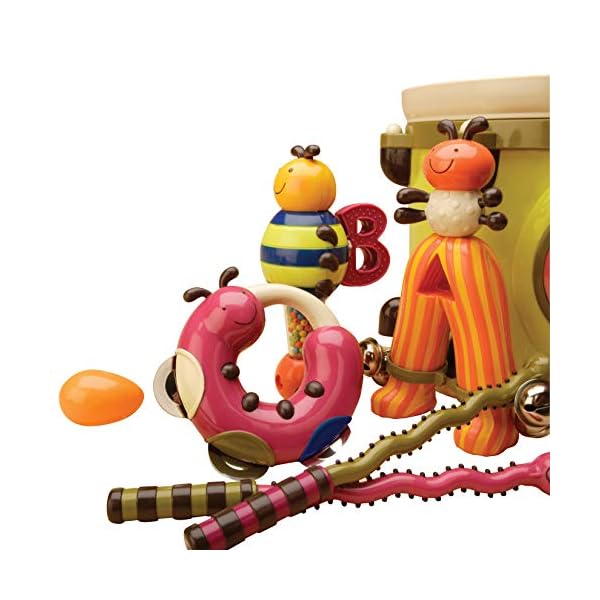 B-Toys--Parum-Pum--Toy-Drum-Kit-with-7-Musical-Instruments-for-Kids-18-Months-7-pcs-Multi-colourBX1883C1Z B. Toys – Parum Pum – Toy Drum Kit with 7 Musical Instruments for Kids 18 Months + (7-pcs) ,Multi-colour,BX1883C1Z