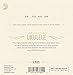 D'Addario Soprano Ukulele Strings, Black Nylon, EJ53S, 4-String Set, Pack of 1