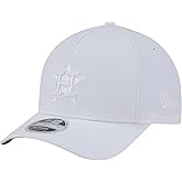New Era Houston Astros 9FORTY M-Crown Wow White on White Snapback Cap, Adjustable Hat