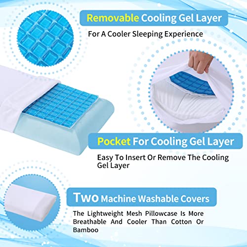 LOFE Cooling Stomach Sleeper Pillow Ultra Slim Pillow for Stomach