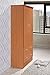 HODEDAH 2 Door Wood Wardrobe Bedroom Closet with Clothing Rod inside Cabinet and 2 Drawers for Storage, Cherry