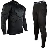 Jellybro Men's Padded Football Protective Gear Set Training Suit for Soccer Basketball Paintball Rib Protector