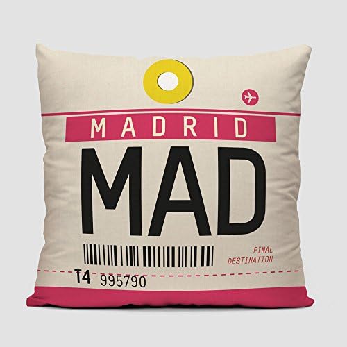 Airportag MAD - Throw Pillow - Cover only (16"x16")
