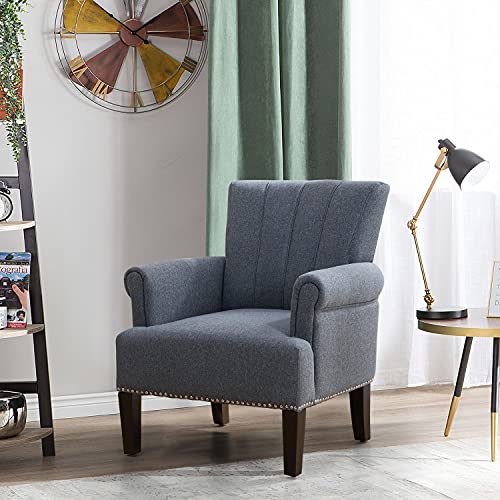 YOLENY Living Room Accent Chair with Armrests, Modern Accent Chair