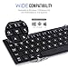 MoKo Universal Ultra-Slim Aluminum Wireless Foldable Bluetooth Keyboard - Black
