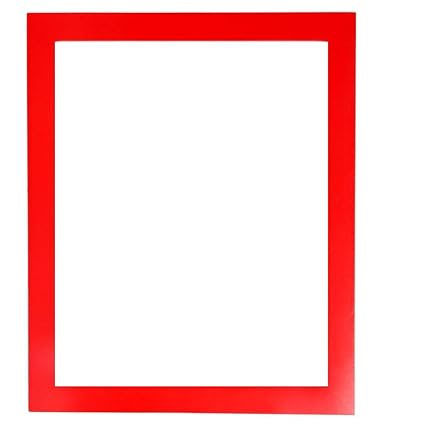 Creative Arts n Frames Red Color Fiber Wood Made Framed Wall Mirror || Size - 15 x 21 inch || Water Resistant and Termite Free Synthetic Fiber Wood Made ||