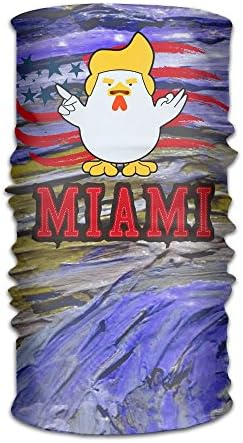 Giant Rooster China Fried Chicken Miami Headwear Bandanna Headband Sports Head Wrap,Multifunctional Stretchable Sport Face Mask Face Mask