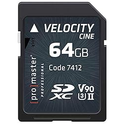 ProMaster SDXC 64GB Velocity CINE, Memory