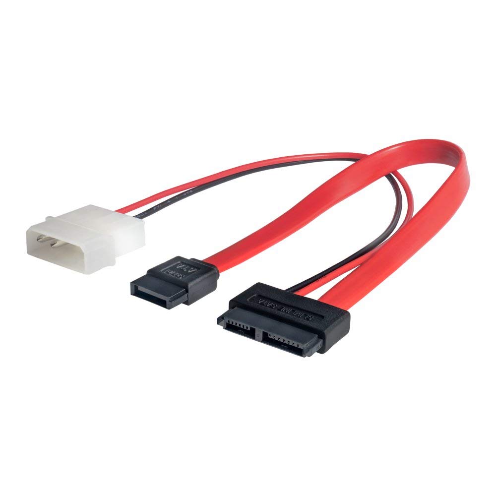 Akyga AK-CA-45 Slimline SATA (w) / SATA (w) / Molex Plug Adapter Power Cable