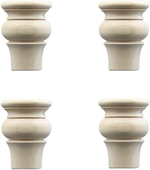 Unfinished Furniture Legs Oak Wood Sofa Feet Round Table Leg 4 Pieces Used To Replace Cabinet Legs Footstools For Nightstand Stools 6cm 8cm 10cm 12cm Amazon Ca Home Kitchen