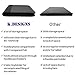 K.DESIGNS Leather Business Organizer with 3 Ring Binder - Padfolios with Zipper for Men/Woman - Portfolio Folder Binder in Black/Grey…