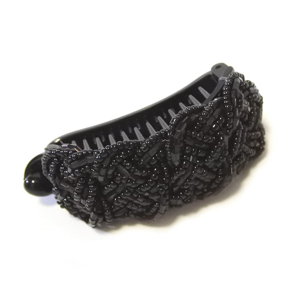 Meilliwish Noble Lady Women Hair Clip Ponytail Holder 1 PCS(H35)(Black)