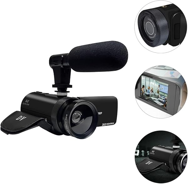 iplusmile Video Camera Camcorder Dv Digital Vlogging Camera Recorder with Microphone 1 Set