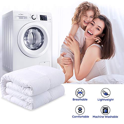 DOWNCOOL California King Down Comforter, White Goose Duck Down and