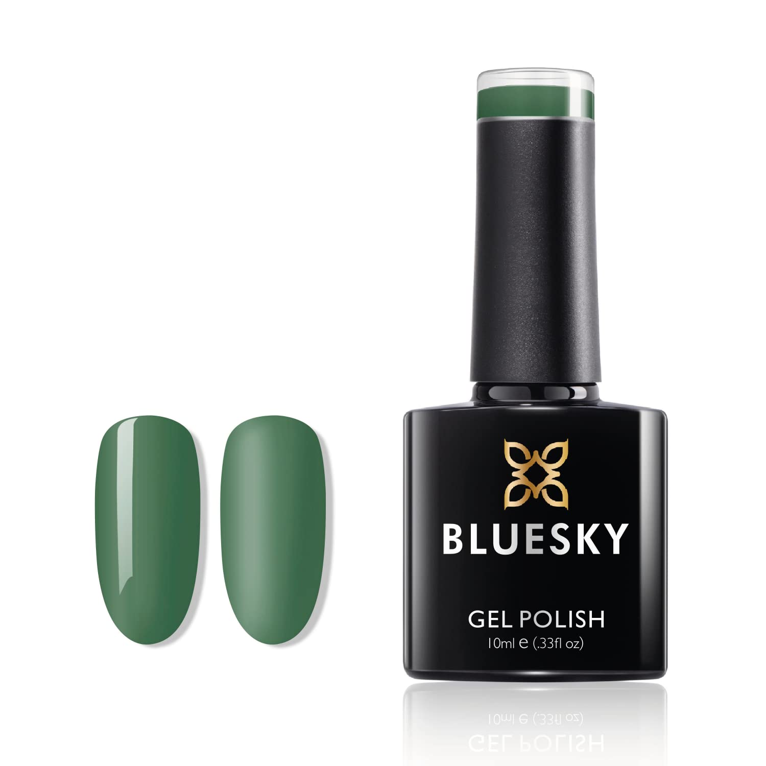 Bluesky Bluesky Gel Polish, Jade, A52, 10 ml, Gel Soluble Nail Polish, Green, Dark, Deep (Curing under UV/LED Lamp Required) Pack (x)