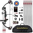 PANDARUS Compound Bow Archery for Youth and Beginner, Right Handed,19”-28” Draw Length,15-29 Lbs Draw Weight, 260 fps