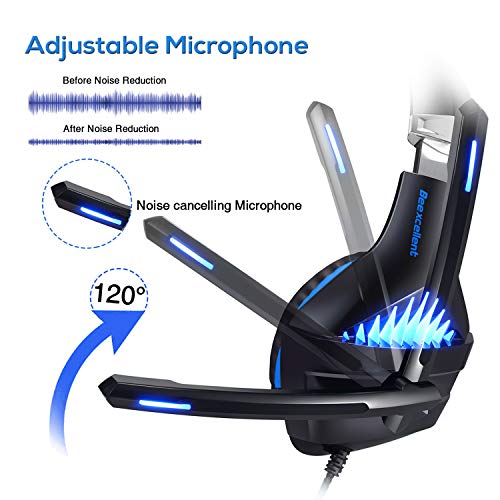 image for BlueFire Upgraded Professional PS4 Gaming Headset 3.5mm Wired Bass Ste