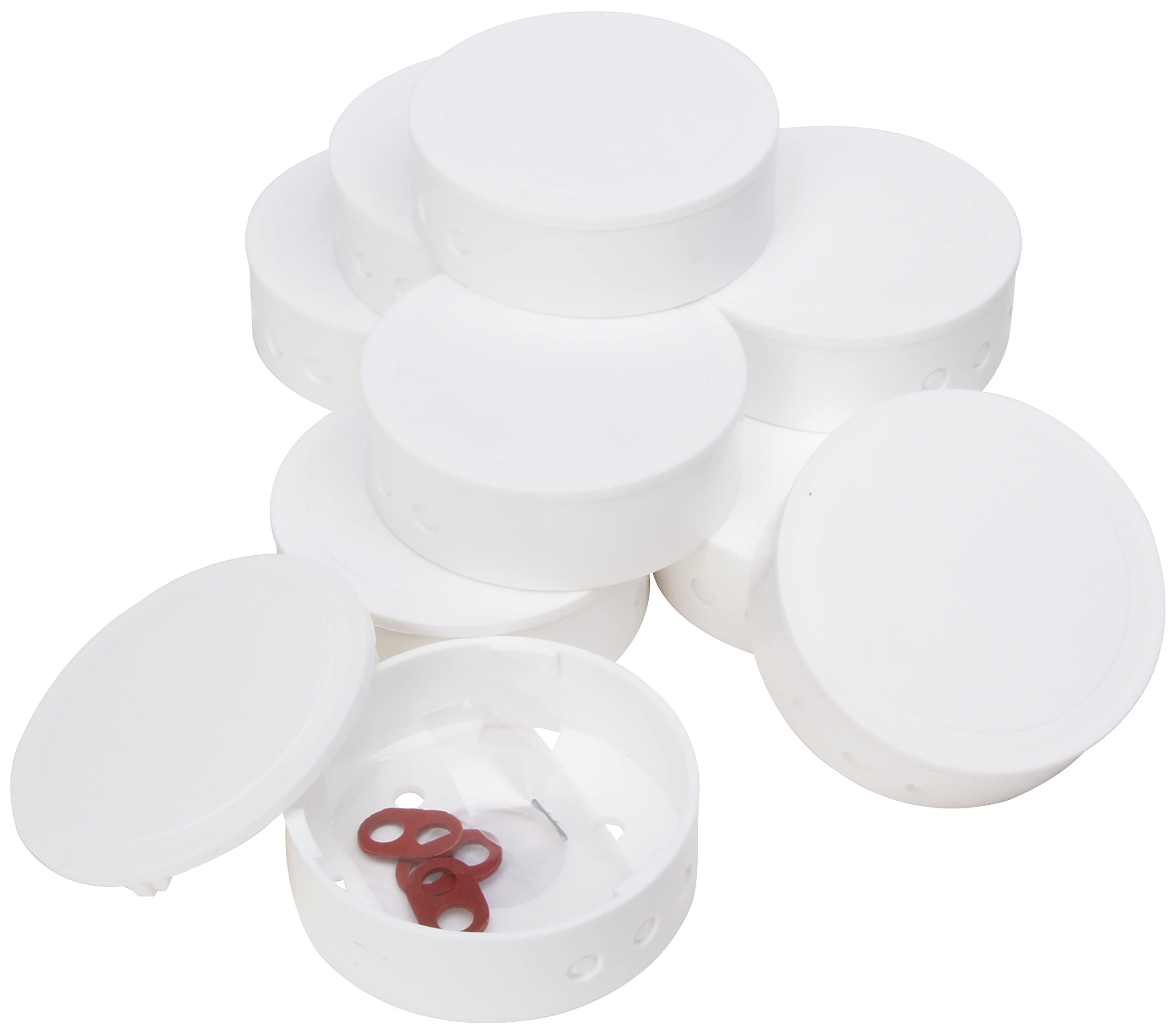 Kopp Plastic Junction Canopy, White, Professional Pack of 10, 341810047