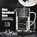 POWERLIX French Press Coffee Maker (34 oz)-Coffee Press for Coffee & Loose Tea, Includes Heat Resistant Borosilicate Glass, Stainless Steel Carafe- Fabulous 2 In 1 Coffee & Tea Maker, Dishwasher Safe