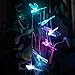 Lainin Solar Powered Wind Spinner Color Changing Wind Chime Lamp Mobile For Home Outdoor Decoration (Dragonfly)