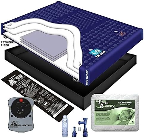 80% WAVELESS WATERBED Mattress/Liner/Heater/PAD/Fill Drain/Conditioner KIT (California King 72x84 1L3B1)