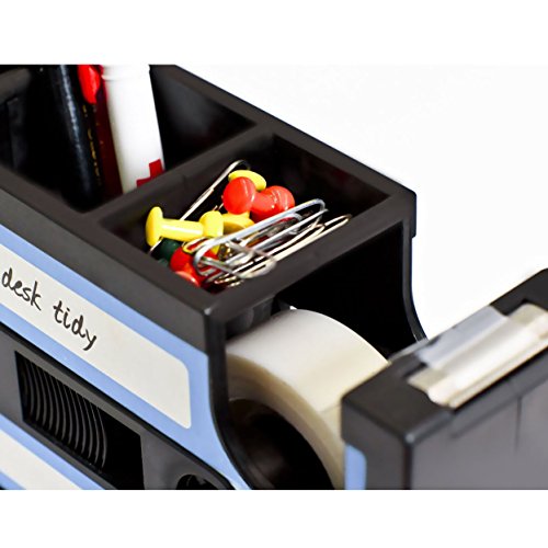 Cassette-Tape-Dispenser-Pen-Holder-Vase-Pencil-Pot-Stationery-Desk-Tidy-Container-Office-Stationery-Supplier-Gift-onepalace-blue
