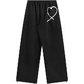 Aelfric Eden Wide Leg Sweatpants Women Baggy Graffiti Heart Lounge Pants with Pockets