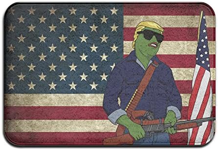 I'm Here To Post Pepe Donald Trump Non-Slip In/outdoor Doormats 4060 White