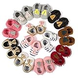 Infant Baby Soft Sole PU Leather Boy Girl Toddler Moccasin Prewalker Shoes