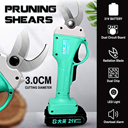 BGSFF Elektrische Astschere, wiederaufladbare 21-V-Astschere Garten-Lithiumbatterie-Astschere – Bild 5