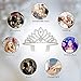 Makone Crystal Tiara Crown Headband for Wedding Prom Bridal Birthday (Style 1)