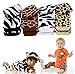 juDanzy zoo leg warmers in cow, giraffe, zebra & leopard for baby, toddler & child